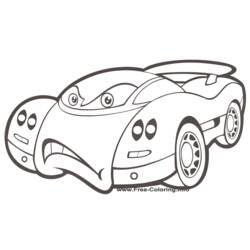 Coloring page: Sports car / Tuning (Transportation) #147049 - Free Printable Coloring Pages