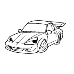 Coloring page: Sports car / Tuning (Transportation) #147051 - Free Printable Coloring Pages