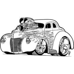 Coloring page: Sports car / Tuning (Transportation) #147072 - Printable coloring pages