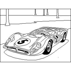 Coloring page: Sports car / Tuning (Transportation) #147094 - Free Printable Coloring Pages