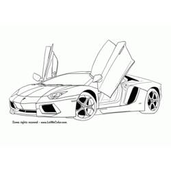 Coloring page: Sports car / Tuning (Transportation) #147108 - Printable coloring pages
