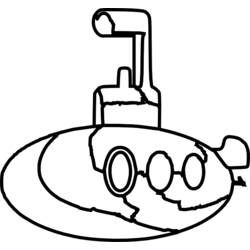 Coloring page: Submarine (Transportation) #137696 - Printable coloring pages