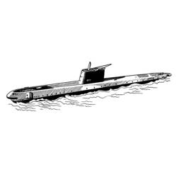 Coloring page: Submarine (Transportation) #137752 - Printable coloring pages