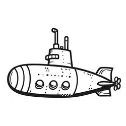 Coloring page: Submarine (Transportation) #206198 - Free Printable Coloring Pages