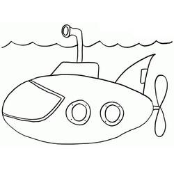 Coloring page: Submarine (Transportation) #206201 - Free Printable Coloring Pages