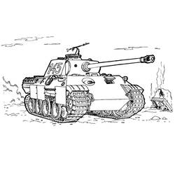 Coloring page: Tank (Transportation) #138003 - Printable coloring pages