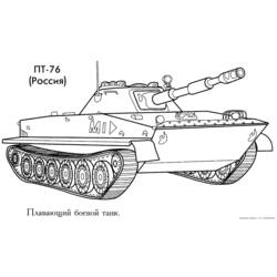 Coloring page: Tank (Transportation) #138013 - Printable coloring pages