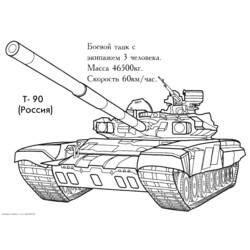 Coloring page: Tank (Transportation) #138016 - Free Printable Coloring Pages