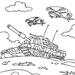Coloring page: Tank (Transportation) #138029 - Free Printable Coloring Pages