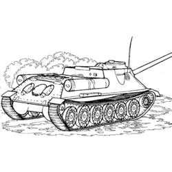 Coloring page: Tank (Transportation) #138030 - Printable coloring pages