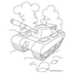 Coloring page: Tank (Transportation) #138045 - Free Printable Coloring Pages