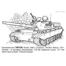 Coloring page: Tank (Transportation) #138143 - Printable coloring pages