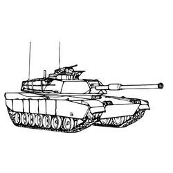 Coloring page: Tank (Transportation) #138164 - Free Printable Coloring Pages