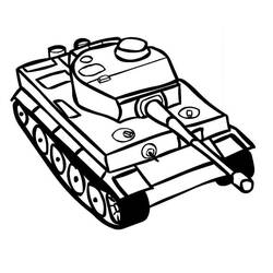 Tank (Transportation) coloring page #192636 to print and color
