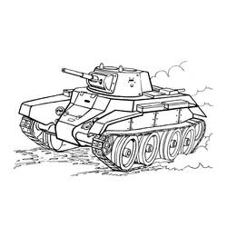 Tank (Transportation) coloring page #192655 to print and color
