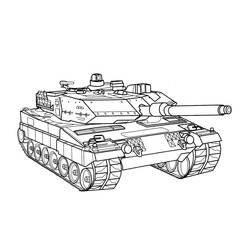 Tank (Transportation) coloring page #192660 to print and color