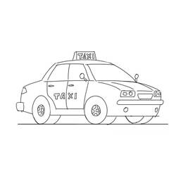 Coloring page: Taxi (Transportation) #137207 - Printable coloring pages