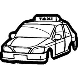 Coloring page: Taxi (Transportation) #137221 - Printable coloring pages