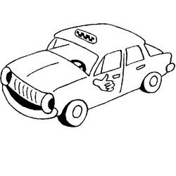 Coloring page: Taxi (Transportation) #137227 - Printable coloring pages