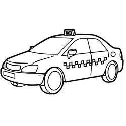 Coloring page: Taxi (Transportation) #204446 - Free Printable Coloring Pages