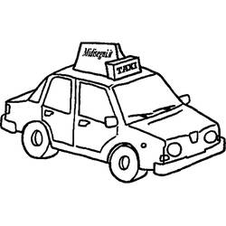 Coloring page: Taxi (Transportation) #204459 - Free Printable Coloring Pages