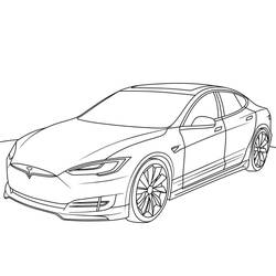 Tesla (Transportation) coloring page #207818 to print and color