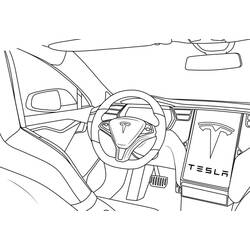 Tesla (Transportation) coloring page #207820 to print and color
