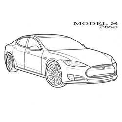 Tesla (Transportation) coloring page #207822 to print and color