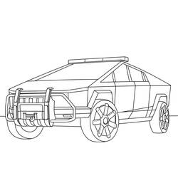Tesla (Transportation) coloring page #207830 to print and color