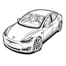 Coloring pages: Tesla - Free Printable Coloring Pages