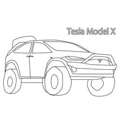 Tesla (Transportation) coloring page #207842 to print and color