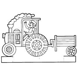 Coloring page: Tractor (Transportation) #141932 - Free Printable Coloring Pages