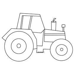 Coloring page: Tractor (Transportation) #141934 - Printable coloring pages