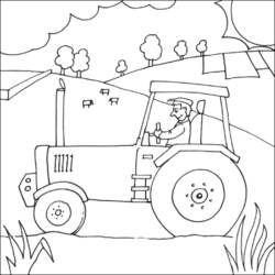 Coloring page: Tractor (Transportation) #141935 - Free Printable Coloring Pages