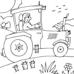 Coloring page: Tractor (Transportation) #141940 - Free Printable Coloring Pages