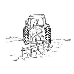 Coloring page: Tractor (Transportation) #141941 - Printable coloring pages