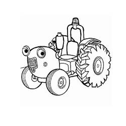 Coloring page: Tractor (Transportation) #141944 - Printable coloring pages