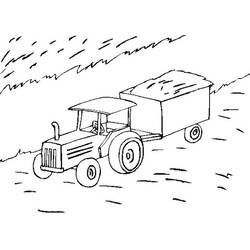 Coloring page: Tractor (Transportation) #141951 - Printable coloring pages