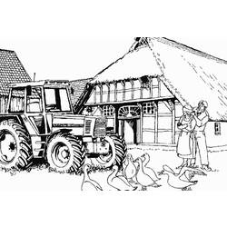 Coloring page: Tractor (Transportation) #141954 - Printable coloring pages