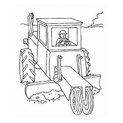 Coloring page: Tractor (Transportation) #141956 - Free Printable Coloring Pages