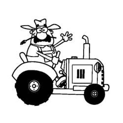Coloring page: Tractor (Transportation) #141957 - Free Printable Coloring Pages