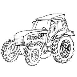 Coloring page: Tractor (Transportation) #141968 - Printable coloring pages