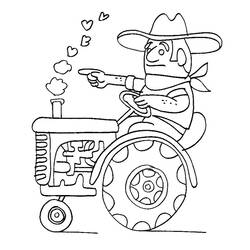 Coloring page: Tractor (Transportation) #141972 - Free Printable Coloring Pages