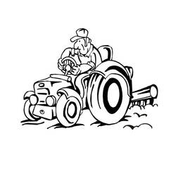 Coloring page: Tractor (Transportation) #141974 - Free Printable Coloring Pages