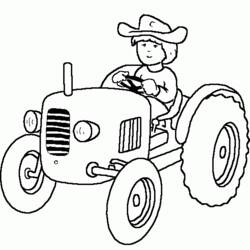 Coloring page: Tractor (Transportation) #141979 - Printable coloring pages
