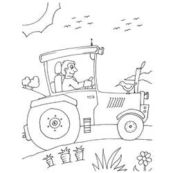 Coloring page: Tractor (Transportation) #141984 - Free Printable Coloring Pages