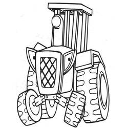 Coloring page: Tractor (Transportation) #142002 - Free Printable Coloring Pages