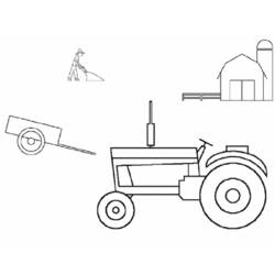 Coloring page: Tractor (Transportation) #142003 - Free Printable Coloring Pages