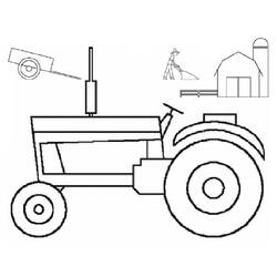 Coloring page: Tractor (Transportation) #142009 - Free Printable Coloring Pages
