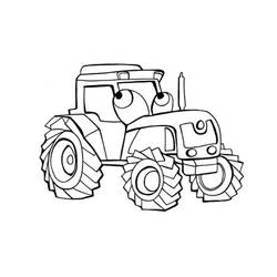 Coloring page: Tractor (Transportation) #142012 - Free Printable Coloring Pages